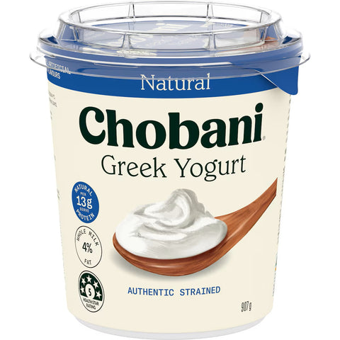 Chobani Greek Yogurt Natural Whole Milk 907g