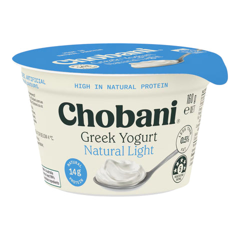 Chobani Greek Yogurt Natural Light 160g