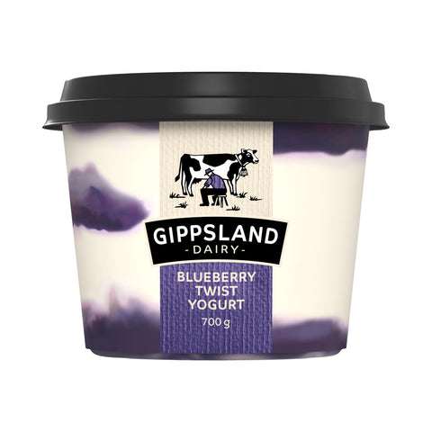 Gippsland Dairy Blueberry Twist Yogurt 700g