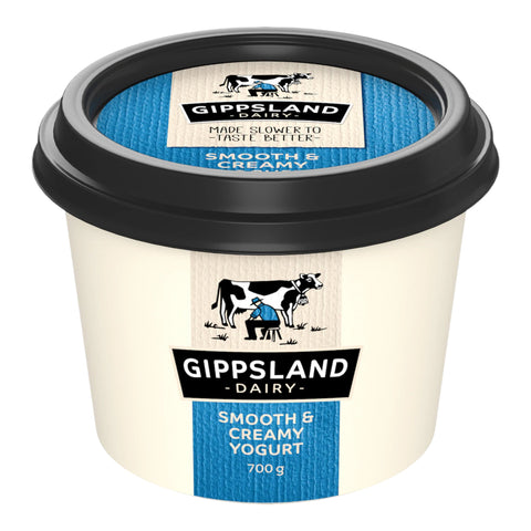 Gippsland Dairy Twist Smooth & Creamy Plain Yoghurt 700g