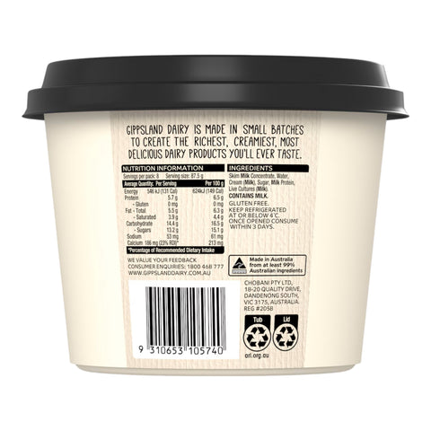 Gippsland Dairy Twist Passionfruit Yoghurt 700g
