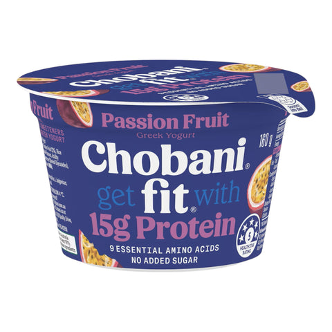 Chobani Fit High Protein Greek Yogurt Pot Passion Fruit 160g