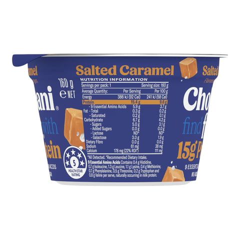 Chobani Fit High Protein Greek Yogurt Pot Salted Caramel 160g