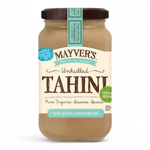 Mayver's Organic Tahini Unhulled 385g