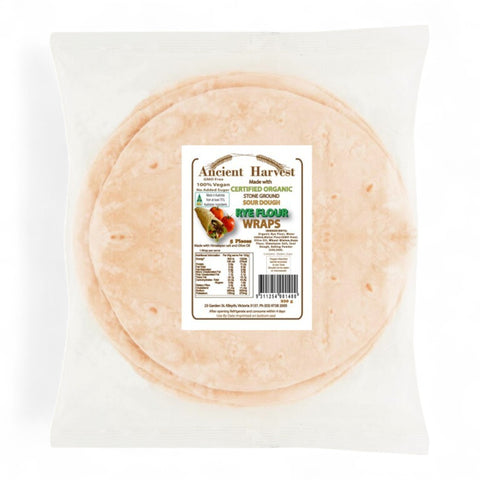 Ancient Harvest Organic Sourdough Rye Flour Wraps 220g