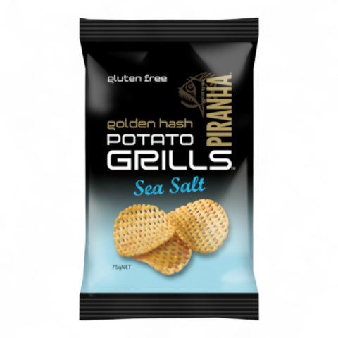 Piranha Golden Hash Potato Grills Sea Salt 75g