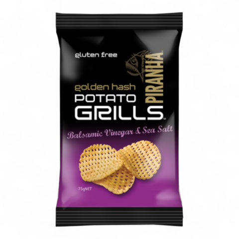 Piranha Potato Grills Balsamic Vinegar & Sea Salt 75g