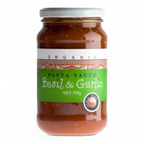 Spiral Foods Organic Pasta Sauce Basil & Garlic 375g