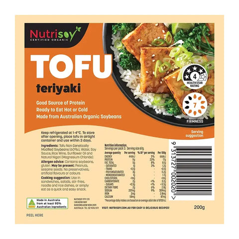 Nutrisoy Tofu Teriyaki 200g