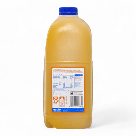Nudie Nothing But Oranges Pulp Free Juice 2L