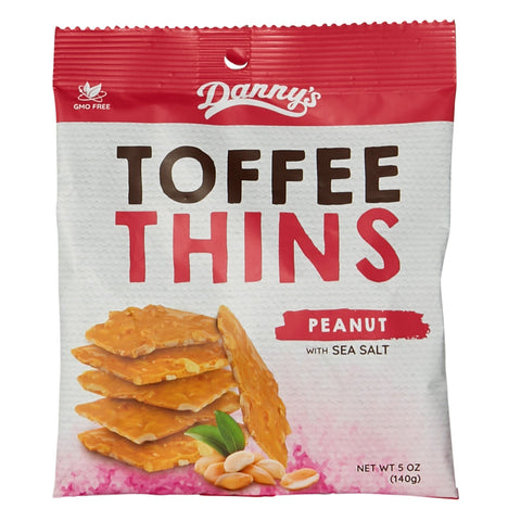 Danny's Peanut And Seas Salt Toffee Thins 140g