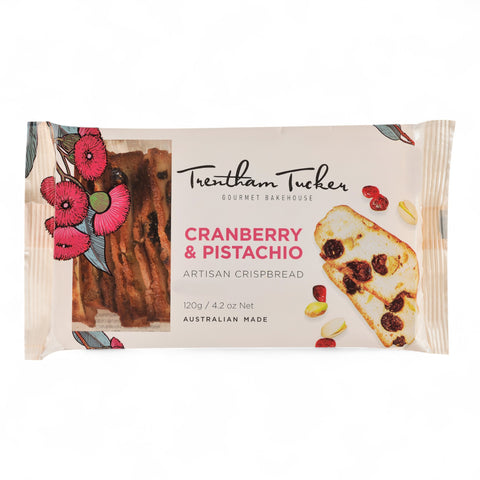 Trentham Tucker Cranberry & Pistachio Crisp Bread 120