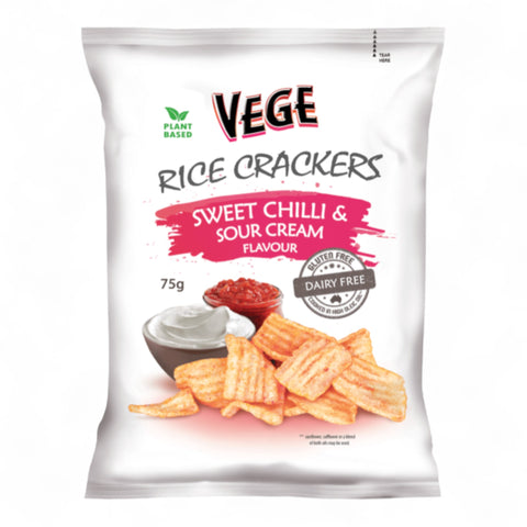 Ajitas Vege Rice Crackers Sweet Chili & Sour Cream 75g