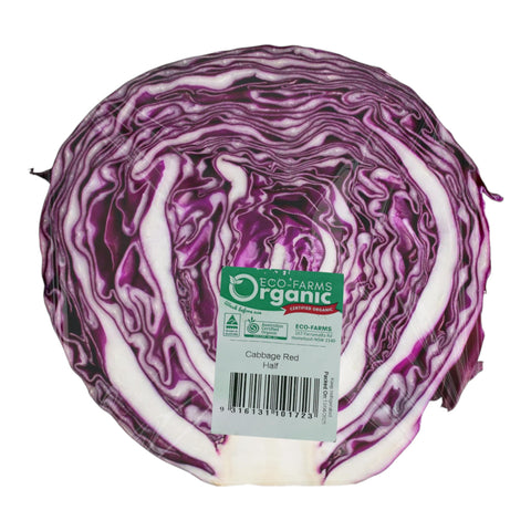 Eco Farm Organic Cabbage Red Half