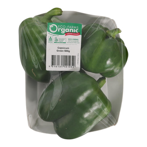 Eco Farms Organic Capsicum Green 500g