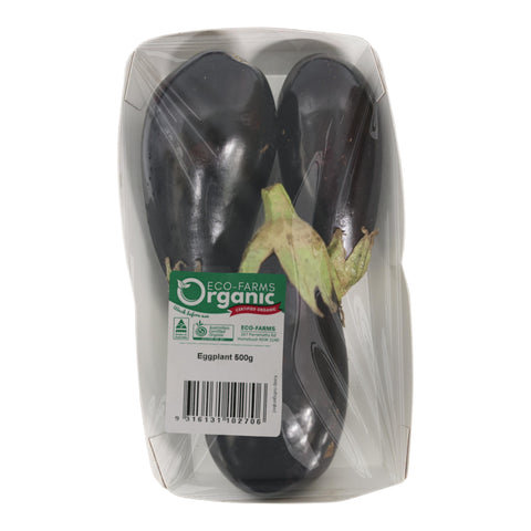 Eco Farms Organic Eggplant 500g
