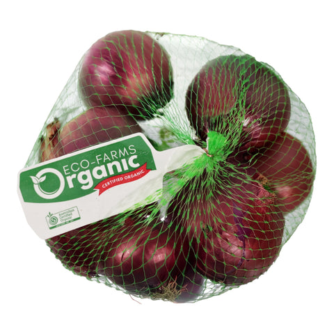 Eco Farms Organics Onion Spanish Red 500g