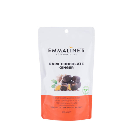 Emmaline's Dark Chocolate Ginger 230g