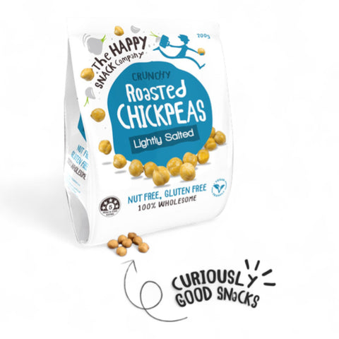 The Happy Snack Company Roasted Chick Peas Lightly Salted 200g