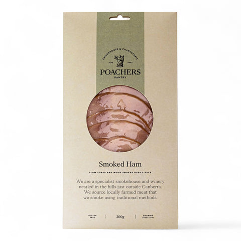 Poachers Pantry Free Range Smoked Ham  Sliced 200g