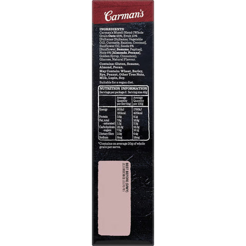 Carman's Classic Fruit & Nut Muesli Bars 270g (6 Pack)