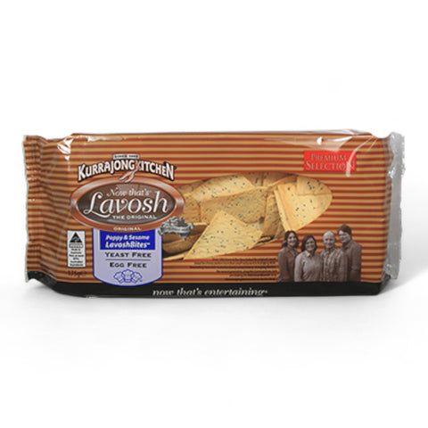 Kurrajong Kitchen Lavosh Bites Poppy and Sesame 175g