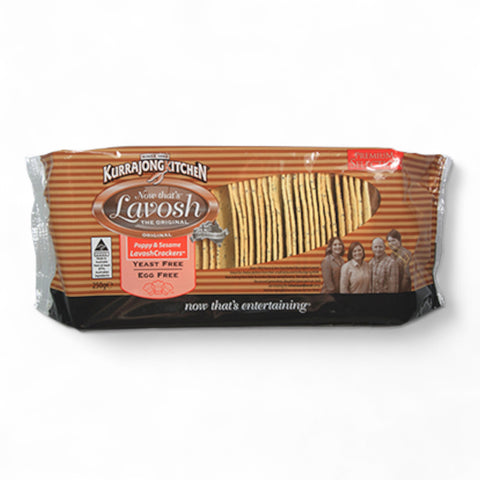 Kurrajong Kitchen Lavosh Poppy and Sesame 250g