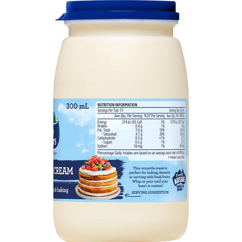 Dairy Farmers Thickened Cream 300mL