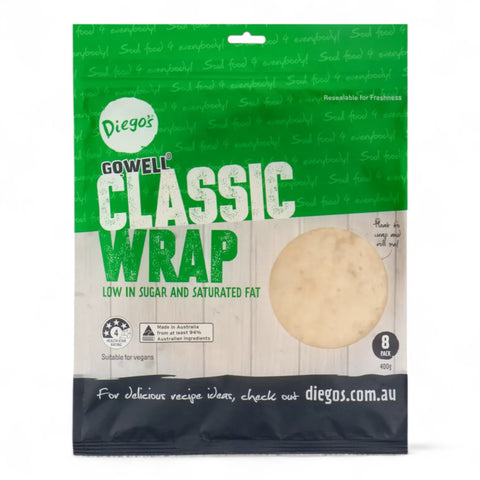 Diego's Go Well Classis Wrap (8 Pack) 400g
