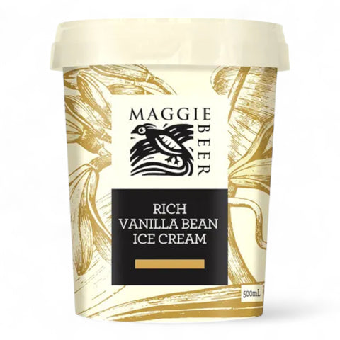 Maggie Beer Rich Vanilla Bean Ice Cream Ice 500mL