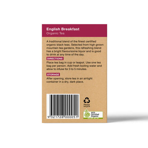 Planet Organic English Breakfast Tea Bags (25 Pack) 50g
