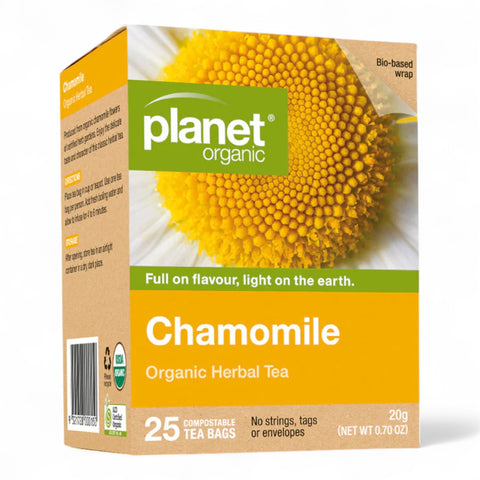Planet Organic Herbal Tea Bags Chamomile (25 Pack) 20g