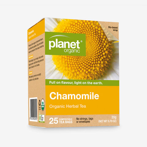 Planet Organic Herbal Tea Bags Chamomile (25 Pack) 20g