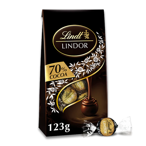 Lindt 70% Cocoa Bag 123g