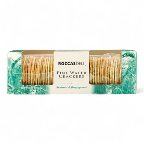 Roccas Deli Fine Wafer Cracker Sesame & Poppy 100g