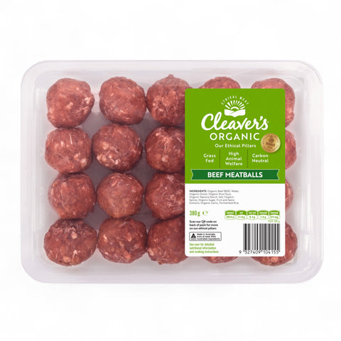 Cleaver's Organic Beef Mini Meatballs 380g