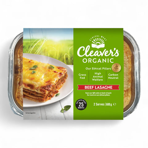 Cleaver's Organic Beef Lasagna 600g