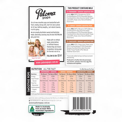 Paloma Pops Mini Jersey Pops 400g (6 Pack)