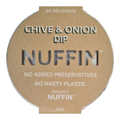 Nuffin - Dips In Paper Tubes - Chive & Onion Dip 200g