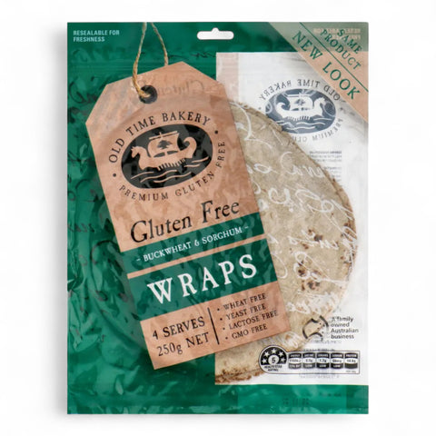 Old Time Bakery Wraps Wholesome Buckwheat Gluten Free 250g