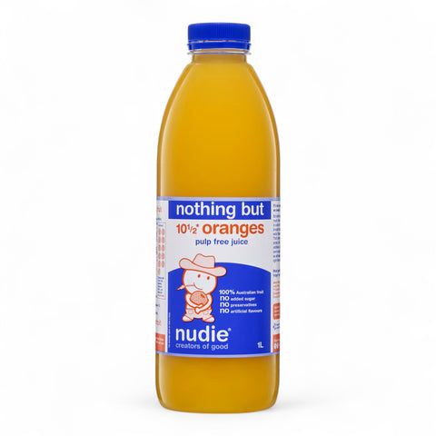 Nudie Nothing But Oranges Pulp Free Juice 1L