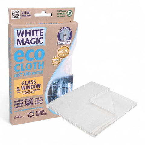 White Magic Eco Cloth Glass & Window Large 40cm x 40cm
