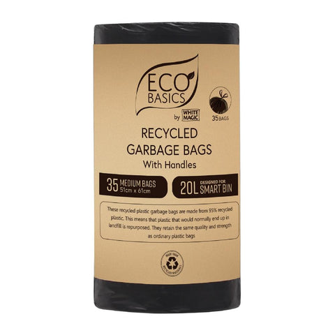 Eco Basic Recycled Garbage Bag 20L (35 Pack)