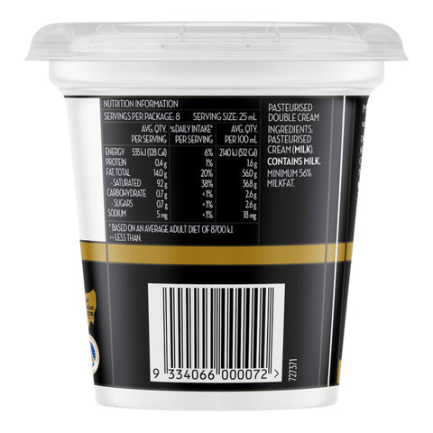Meander Valley Double Cream 200mL