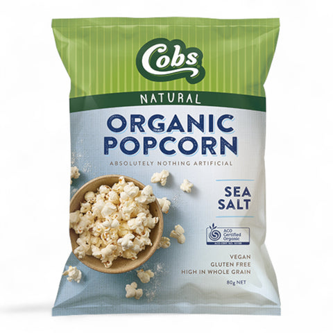Cobs Organic Popcorn Sea Salt 80g