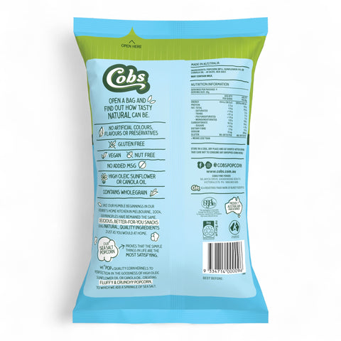 Cobs Popcorn Sea Salt Gluten Free 80g