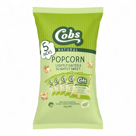 Cobs Popcorn Lightly Salted Slightly Sweet Gluten Free 5 Pack
