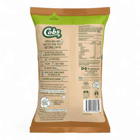 Cobs Natural Popcorn Sea Salted Caramel 100g