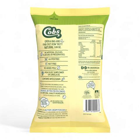 Cobs Natural Popcorn Best Ever Butter 90g
