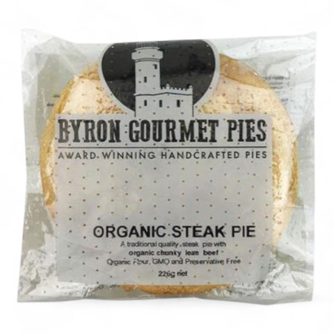 Byron Bay Organic Steak Pie 220g